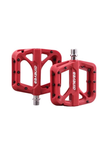 Bike Sky Gıneyea Bisiklet Pedalı Rulmanlı Platform Tip Kırmızı