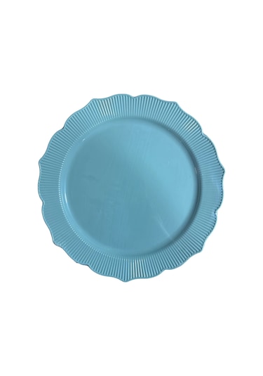 Kristal Lüks Platinum Kristal Tabak 26 Cm -6 Adet -mint Yeşili