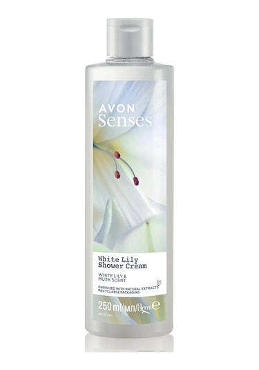 Avon Senses White Lily Duş Köpüğü + Duş Kremi + El Kremi + Body Mist + Roll-On