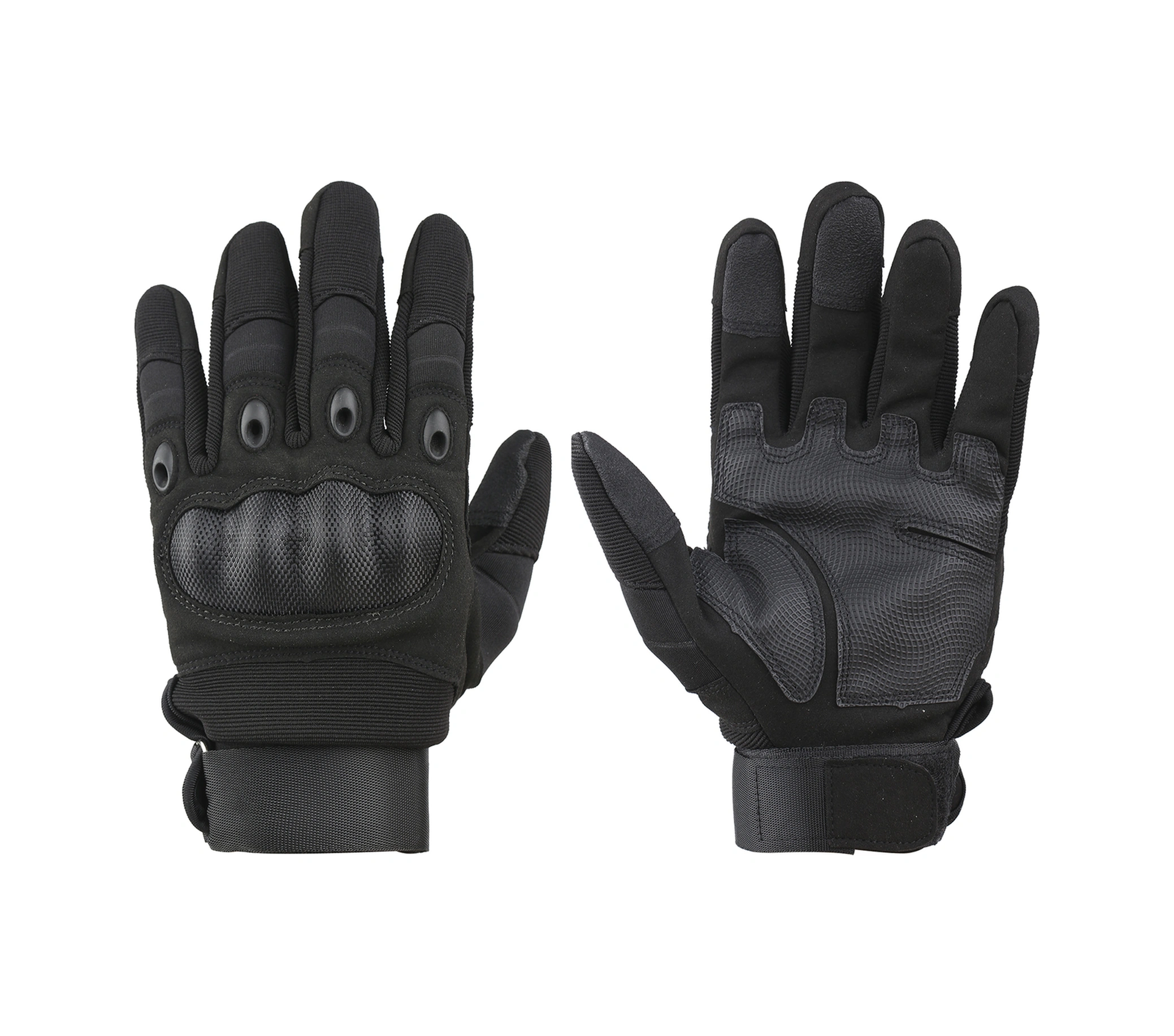 Dofolink Motorcycle Eldivenleri, Dış Etkinlikler İçin Dayanıklı, Kaymazsız, Çarpmaya Dayanıklı, Üç Parmak Dokunmatik Ekran, Soluklu Kumaş - Siyah M