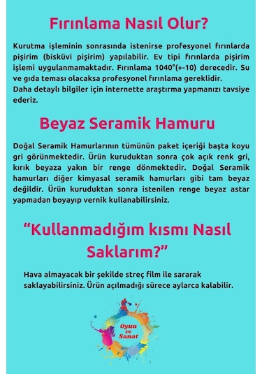 Seramik Hamuru 4000 Gram - 4kg