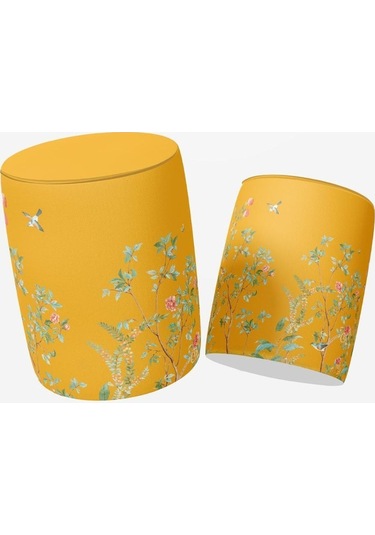 Sarı Çiçek Tasarımlı Puf Kumaşı Süettir. Uluslararası Solmama Sertifikasına Sahiptir. Çok Renkli