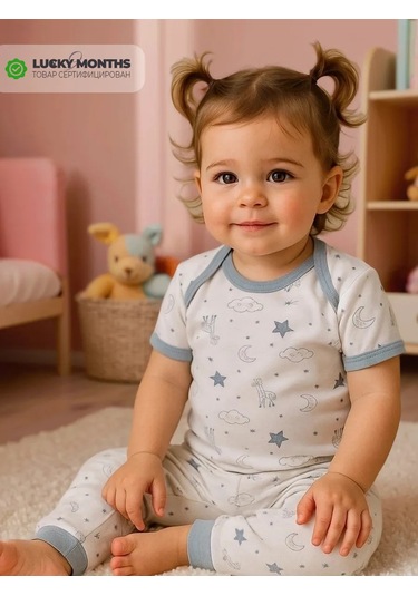 Lucky Months Yenidoğan Bebekler İçin Tişört Seti 3 Parça 372236544 Beyaz