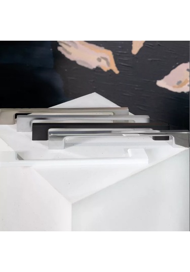 Aksmebel Mobilya Askısı D705 Mat Krom L 256 196648484 Siyah