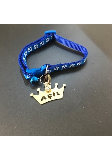 Metal Kedi Künyesi Bez Kedi Tasması