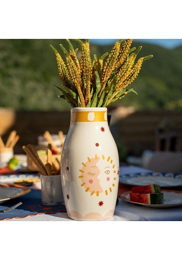 Evidea Deco Sun Madness Vazo - Renkli - 27 Cm Renkli