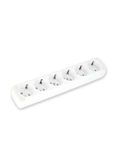 Elbi Myra 6lı Grup Priz Topraklı Klemensli Kablosuz