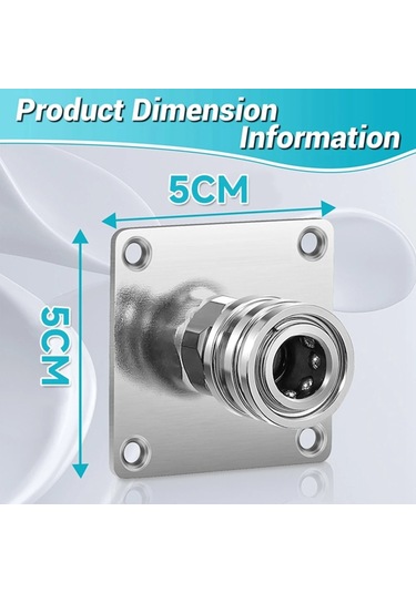 Springsun Paslanmaz Çelik Oto Yıkama Köpük Tabancası Tutucu 1/4'' Hızlı Bağlantı Duvar Montaj