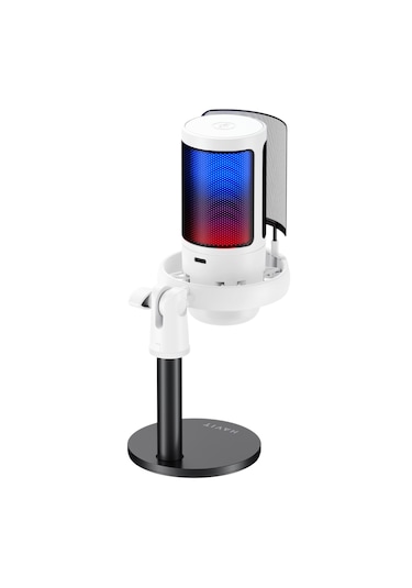Havit Gamenote Gk50 Rgb Yayıncı Mikrofonu - Beyaz