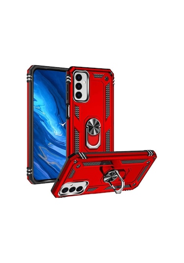 Samsung Uyumlu Galaxy M23 Kılıf Zore Vega Kapak Kırmızı