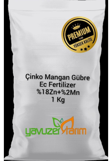Çinko Mangan Gübre, % 18 Çinko + % 2 Mangan Ec Fertilizer 1 Kg