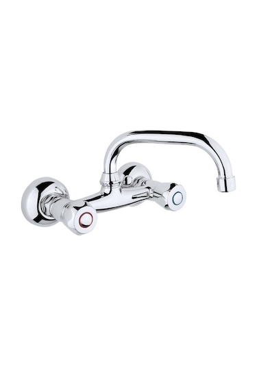 Duvardan Çevirmeli Klasik Mutfak Lavabo Bataryası