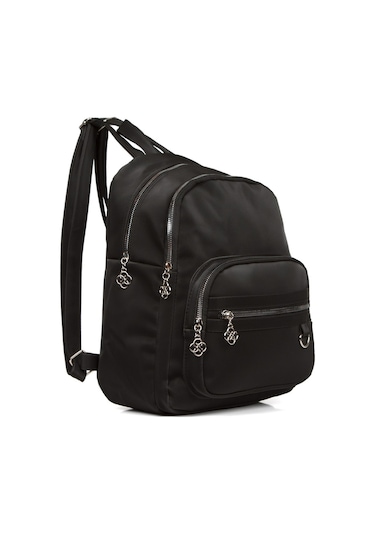 Kadın Günlük Siyah Sırt Çantası Siyah
