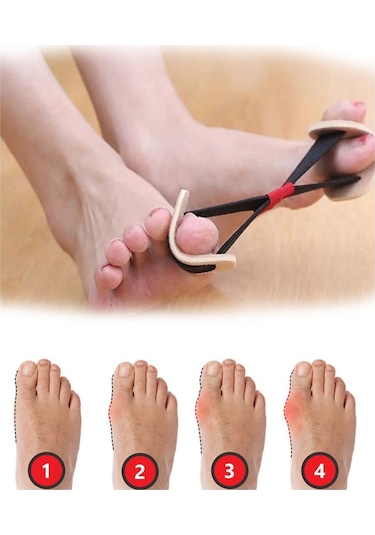 Büro Ev Ofis Personeli İçin Ayak Baş Parmak Kemik Düzeltir Egzersiz Lastiği