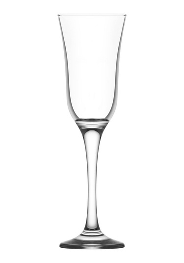 LAV Vals Cam Şampanya Kadehi 6'lı 190 ml Ayaklı (Kahve Yanı Su/Kokteyl Bardağı)