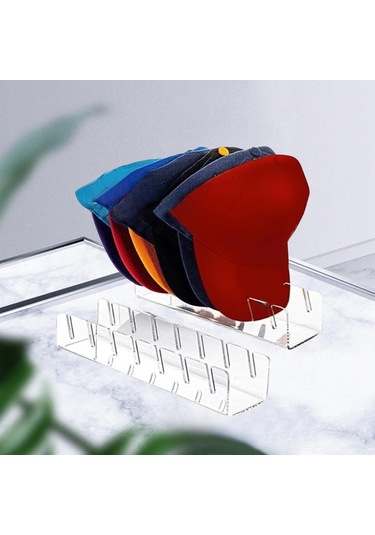 Suntek Şapka Depolama Rafı Masaüstü 2-adet-şeffaf-4mm
