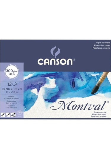 Canson Montval 300 Gr 18 X 25 Cm Suluboya Defteri