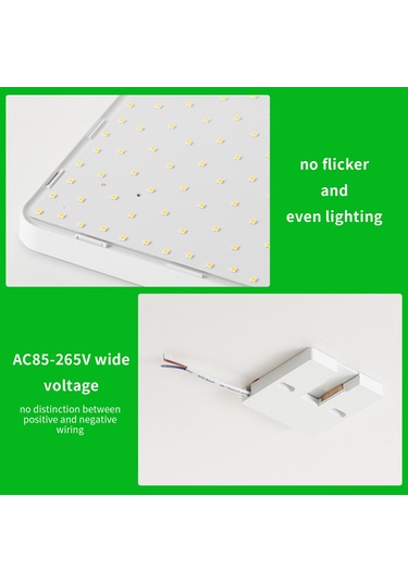 Ximistore9 24w Led Tavan Lambası, 6500-7000k Beyaz Işık, Ac85-265v, Pp&amp Pc Malzeme, Ip20 Dereceli Beyaz