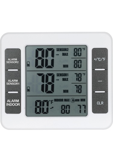 0 50 Mini Lcd Dijital Termometre Sıcaklık Ölçer Beyaz