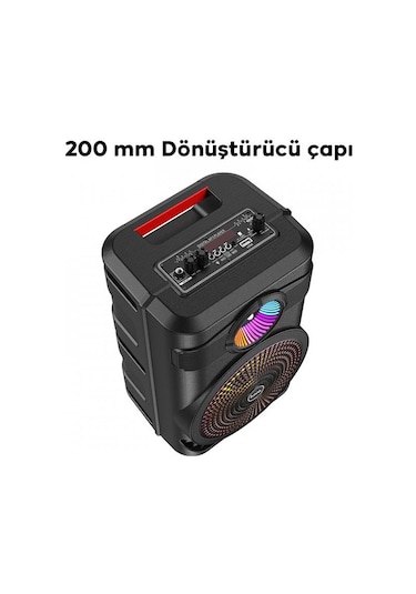 Hoco Bs46 Büyük Boy Mikrofonlu Taşınabilir Şarjlı Hoparlör Bluetooth Speaker