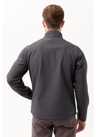 Erkek Softshell Su İtici Rüzgar Geçirmez Kışlık Outdoor İş Ve Günlük Mont Füme