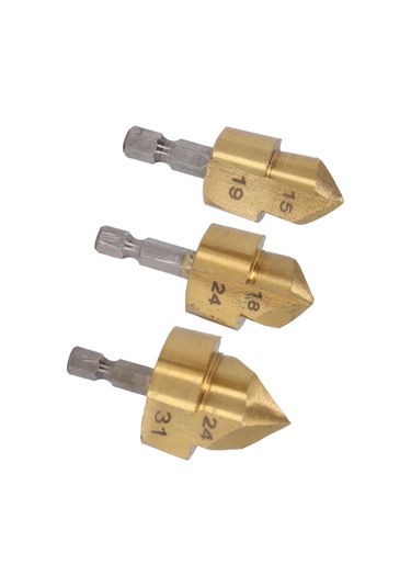 3 Adet Ppr Kaldırma Matkap Ucu Seti Yüksek Karbonlu Çelik Ti