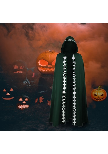 Cadılar Bayramı Kapşonlu Pelerin Unisex Pelerin Erkek L4725w-4