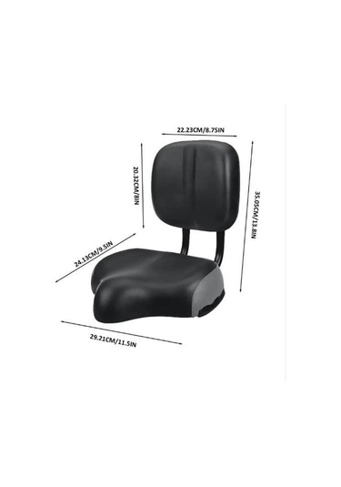 Bisiklet Sırt Destekli Sele Siyah