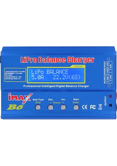 Suntek Imax B6 Rc Pil Mavi Için Profesyonel Lipo Denge Şarj