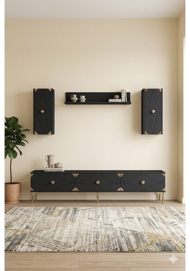 Tvr1897ag Alfa Tv Ünitesi Takımı Antrasit-gold 180cm