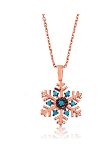 Gümüş Kar Tanesi Kadın Kolye (96684152)