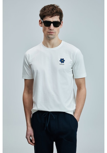 Lufian Erkek Peace Modern Grafik T-shirt 111020246 Kırık Beyaz KIRIK BEYAZ Lufian Erkek Peace Modern Grafik T-shirt 111020246 Kırık Beyaz KIRIK BEYAZ