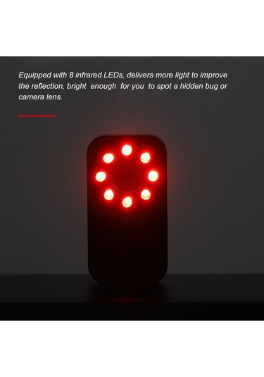 Suofeng Kablosuz Gizli Kamera Dedektörü, Titreşim Alarmı Ve Kızılötesi Led'ler İle 2'de 1 Güvenlik Çözümü