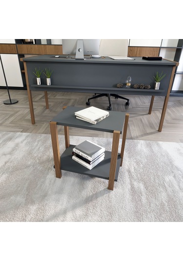 Lagomood Zenith Sehpa Antrasit Ceviz