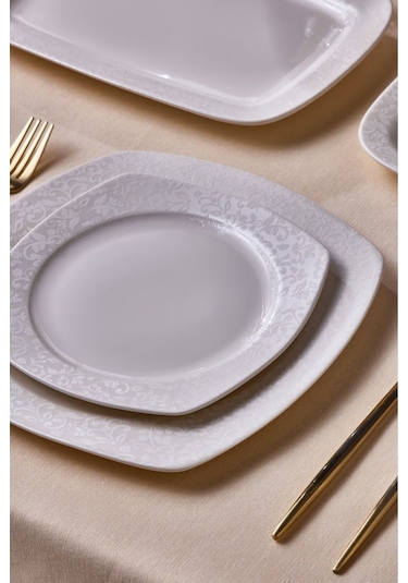 Karaca  Square Bone Salen 57 Parça Yemek Takımı