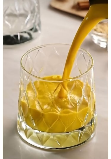Paşabahçe Leafy 420244 4 Lü Viski Bardak - Su Meşrubat Bardağı 440 Cc Şeffaf