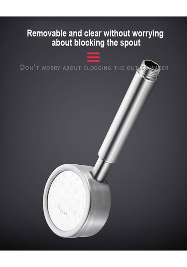 Geeksen Filtreli 304 Paslanmaz Çelik Duş Başlığı Tutucusu, 1,5 M Hortumlu Yüksek Kaliteli Çelik Duş Başlığı Seti, Metal Banyo Duş Başlığı Diğer