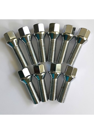 Bijon Takımı Krom Kaplı M14x1.5 - Aa 17mm Diş/boy 36/62 Mm, 10 Ad