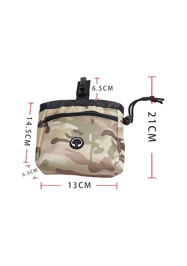 Çok Fonksiyonlu Pet Eğitimi Kamuflaj Aperatifler Çanta Taşınabilir Köpek Yürüyüş Kemer Çantası Siyah Beyaz