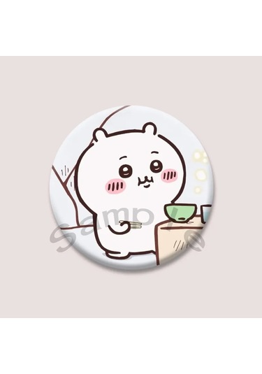 Sevimli Chiikawa Rozeti Karikatür Animasyon Periferik Yaka Iğneler Teneke Yuvarlak 32mm Style 10 32mm