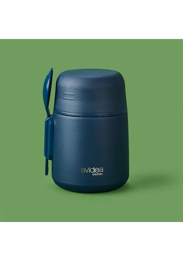 Evidea Kitchen Yemek Termosu - Lacivert - 500 Ml Lacivert