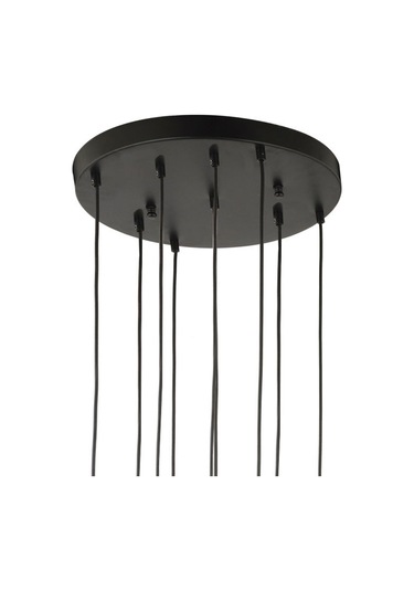 Lampaluce Cono Modern Sarkıt Salon Avizesi 9'Lu Sarı 45X70Cm