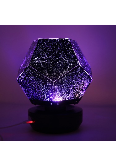 Padalink Yıldız Gökyüzü Projeksiyon Lambası - Usb İle Sarı-mavi-beyaz 3 Renk, Oda İçin Romantik Işık Efekti Diğer