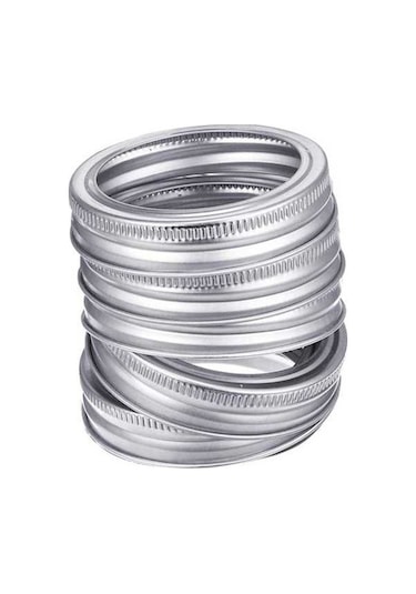 Ulzyvf 70mm Sızdırmaz Teneke Mason Kavanoz Kapakları - 5 Kapak + 5 Bant, Mikrodalga & Bulaşık Makinesi Uyumlu Diğer