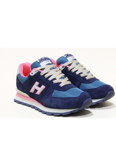 Hammer Jack Peru Lacivert Coral Kadın Hakiki Deri Sneakers Ayakkabı Lacivert
