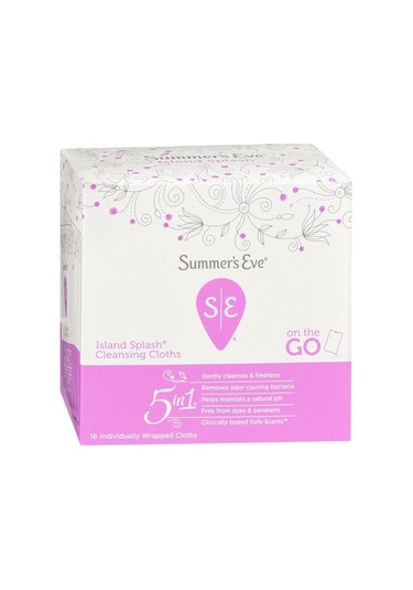 Summers Eve Island Splash Özel Bölge Temizlik Mendili 16'lı