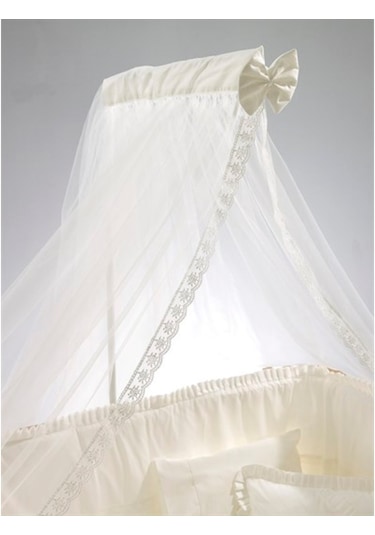 Meltem Kids Bambino Ekru Pamuklu Bebek Uyku Seti 70 x 110 CM Ekru