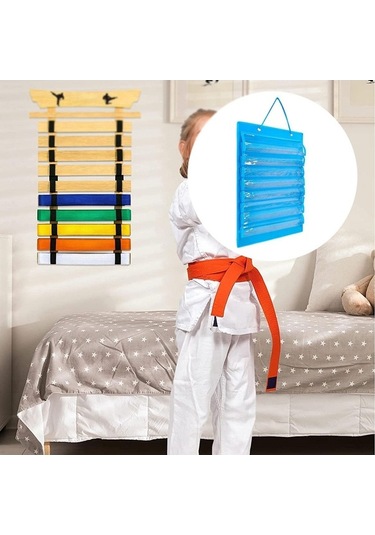 Pazly Suntek Karate Kemer Düzenleyici Hafif Keçe Taşınabilir Mavi - Spor Aksesuarı Mavi