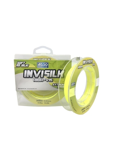Asso Invisilk Surf Casting 300mt Monofilament Misina A.sarı 0.28 Mm