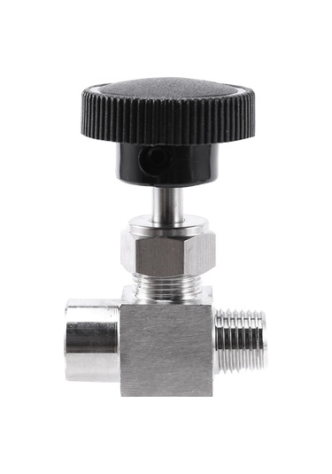 İğne Vanası Ayarlanabilir 1/4 İnç Erkek - Dişi Konu Paslanmaz Çelik 304 Akış Kontrolü Kapatma Vinç İğne Vanası, İğne Vanası